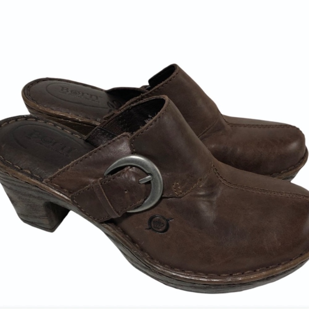 Born mule clog buckle 6 M/W 36.5